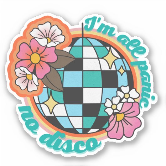 Ik ben allemaal Panic No Disco Sticker (Voorkant)