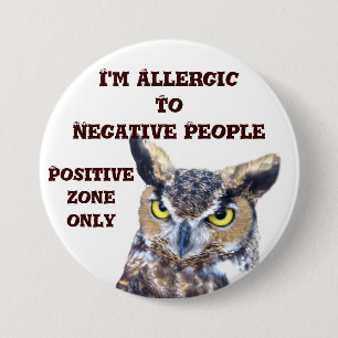 Ik ben Allergisch_Button Ronde Button 7,6 Cm