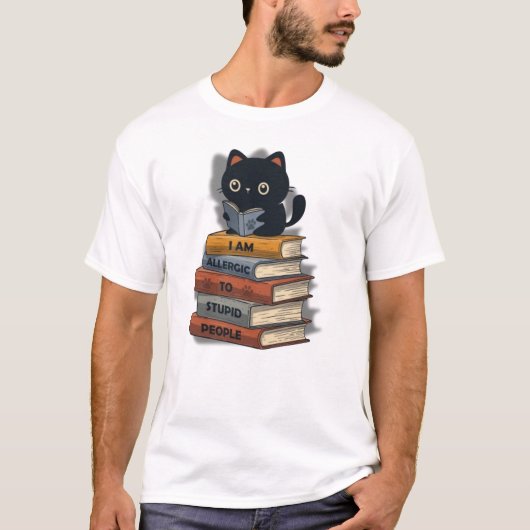 Ik ben allergisch voor domme mensen ccc t-shirt (Voorkant)