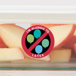 Ik ben allergisch voor Kinder latexallergie Labels