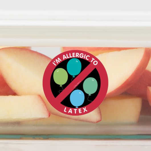 Ik ben allergisch voor Kinder latexallergie Labels (Aangebracht)