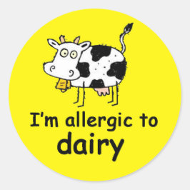 Ik ben allergisch voor koe sticker