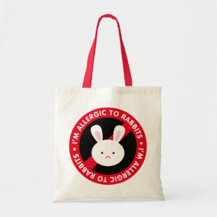 Ik ben allergisch voor konijnen. Rabbit allergie Tote Bag