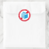 Ik ben allergisch voor melk! ronde sticker (Tas)