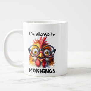 Ik ben allergisch voor ochtenden! grote koffiekop