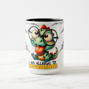 "Ik ben allergisch voor ochtenden" Koffie / thee Mok