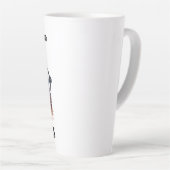 Ik ben allergisch voor ochtenden! latte mok (Rechterhoek)