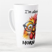 Ik ben allergisch voor ochtenden! latte mok (Linkerhoek)