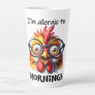 Ik ben allergisch voor ochtenden! latte mok