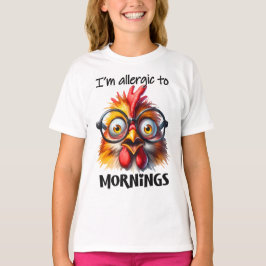 Ik ben allergisch voor ochtenden! t-shirt