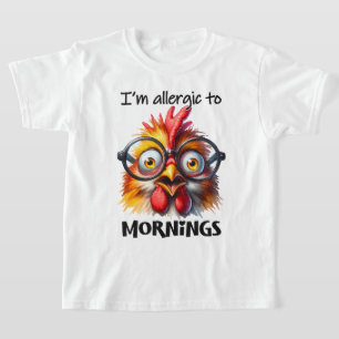 Ik ben allergisch voor ochtenden! t-shirt