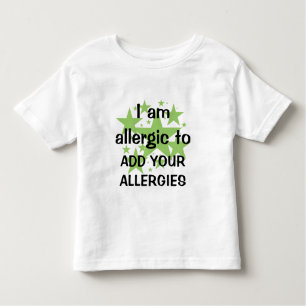 Ik ben allergisch voor - pas me aan met de allergi kinder shirts