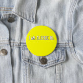 "IK BEN ALLERGISCH VOOR" RONDE BUTTON 7,6 CM (In situ)