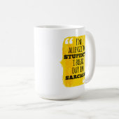 Ik ben allergisch voor stommiteit die ik in Sarcas Koffiemok (Voorkant rechts)