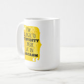 Ik ben allergisch voor stommiteit die ik in Sarcas Koffiemok (Voorkant links)