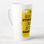 Ik ben allergisch voor stommiteit die ik in Sarcas Latte Mok (Linkerhoek)