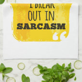 Ik ben allergisch voor stommiteit die ik in Sarcas Theedoek (Gevouwen)