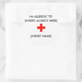 Ik ben allergische Stickers (vel van 6) (Tas)
