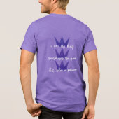 Ik ben alles Tri-Blend shirt (Achterkant)