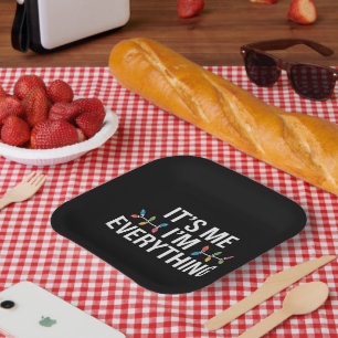 Ik ben alles wat familie kerst matchen papieren bordje