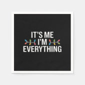 Ik ben alles wat familie kerst matchen servet (Voorkant)