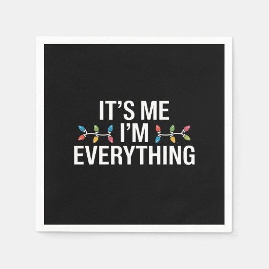 Ik ben alles wat familie kerst matchen servet (Voorkant)