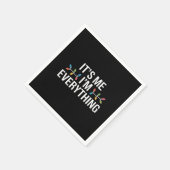 Ik ben alles wat familie kerst matchen servet (Hoek)