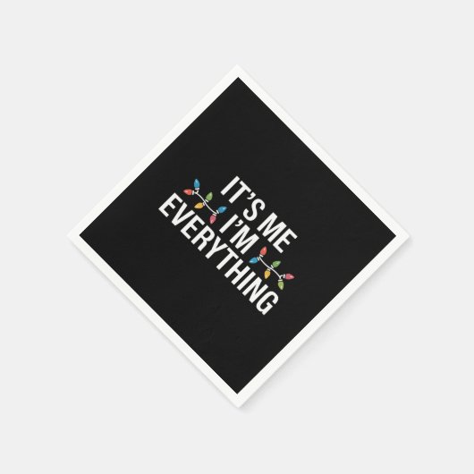 Ik ben alles wat familie kerst matchen servet (Hoek)