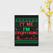 Ik ben alles wat kerst lelijke paar wedstrijd kaart (Gele Bloem)