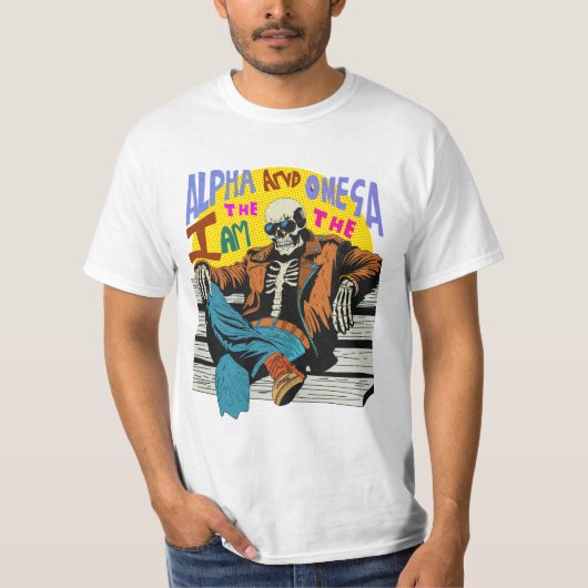 Ik ben Alpha en de omega T-shirt (Voorkant)
