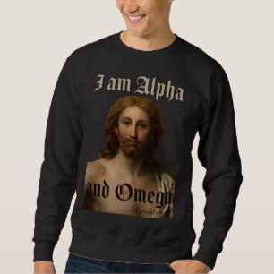 Ik ben Alpha en Omega Jezus Christus schilderij Ra Trui