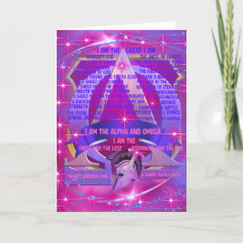 Ik ben alpha en omega Wenskaart Kaart