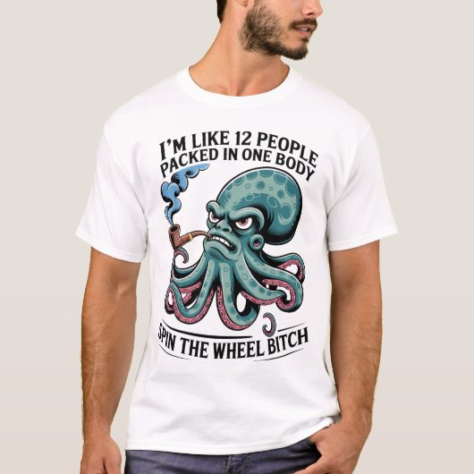 Ik ben als 12 mensen verpakt in een body spin t-shirt (Voorkant)