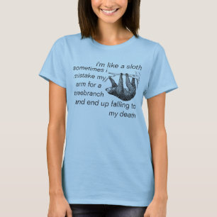 ik ben als een slokje omdat ik soms mijn auto verg t-shirt