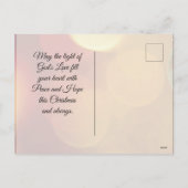 Ik ben als licht gekomen, John 12:46 Bijbelversie. Feestdagenkaart (Achterkant)