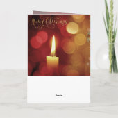 Ik ben als licht gekomen, John 12:46 Kerstmis Feestdagen Kaart (Achterkant)