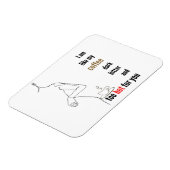 Ik ben als mijn koffie, donker, bitter en te warm. magneet (Linkerzijde)