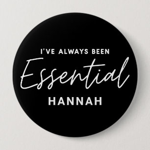 Ik ben altijd al een essentiële moderne leuke typ ronde button 4,0 cm