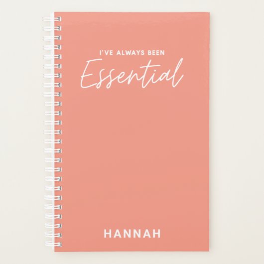 Ik ben altijd al een essentiële moderne leuke typo planner (Voorkant)