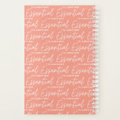 Ik ben altijd al een essentiële moderne leuke typo planner (Achterkant)