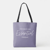 Ik ben altijd al een essentiële moderne leuke typo tote bag (Achterkant)
