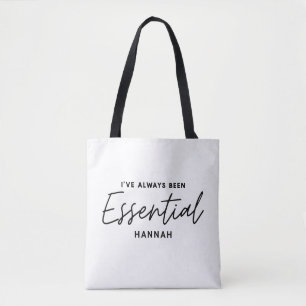 Ik ben altijd al een essentiële moderne leuke typo tote bag