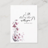 Ik ben altijd bij je begrafenisgebed Kaart Visitekaartje (Voorkant)