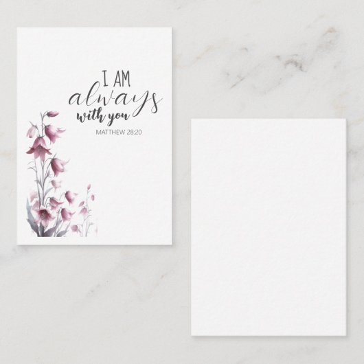 Ik ben altijd bij je begrafenisgebed Kaart Visitekaartje (Voorkant / Achterkant)