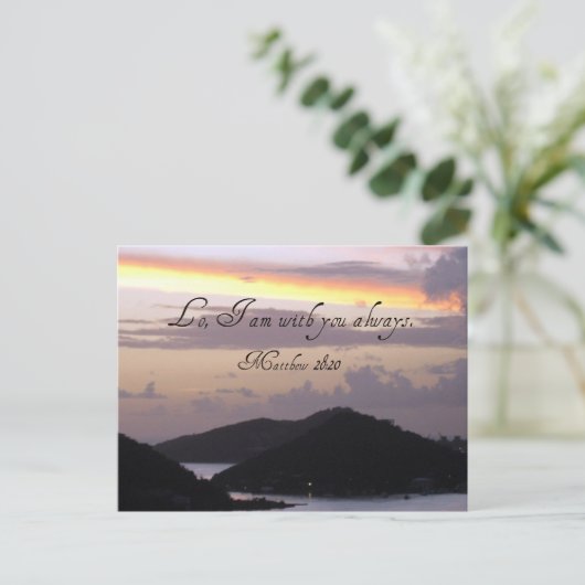 Ik ben altijd bij je. briefkaart (Staand voorkant)