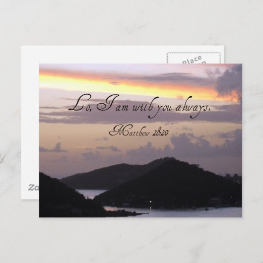 Ik ben altijd bij je. briefkaart (Voorkant / Achterkant)