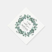 Ik ben altijd bij je Christelijke Verse Eucalyptus Servet (Hoek)