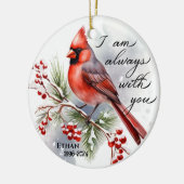 Ik ben altijd bij je keramisch ornament (Links)