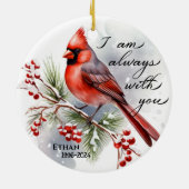 Ik ben altijd bij je keramisch ornament (Achterkant)