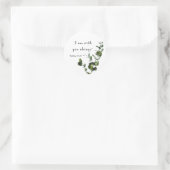 Ik ben altijd bij jou... altijd bij jou. ronde sticker (Tas)